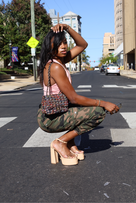 Glenda Platform Heel (Nude)