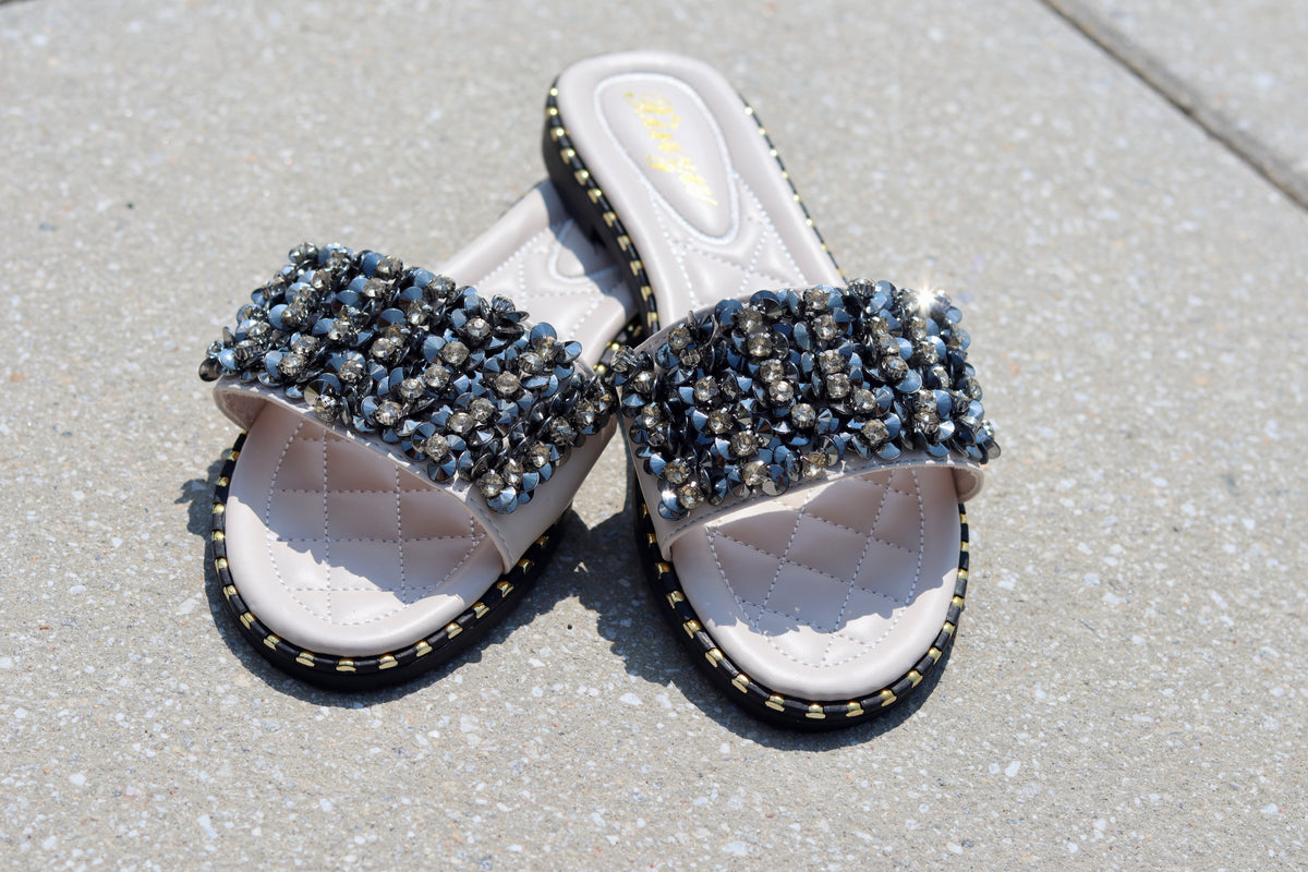 Diamond Sandals (Cream)